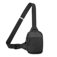 Travel Sling Bag for Men Small Crossbody Bag Water-resistant Casual Phone Chest Bag Black