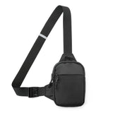 Travel Sling Bag for Men Small Crossbody Bag Water-resistant Casual Phone Chest Bag Black