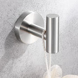 4 Pcs Stainless Steel Bathroom Hardware for Bathroom Wall Mounted Silver