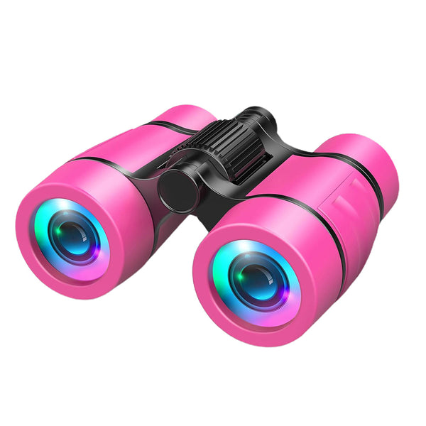 4X30 Binocular for Kids Bird Watching Hiking Outdoor Exploration Christmas Birthday Pink
