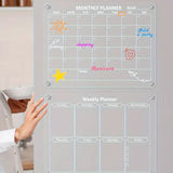 4Pcs Calendar for Refrigerator Whiteboard Fridge Wall Planners Chalkboard Apartment Decor