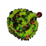 1.5m Collapsible Crooked Christmas Tree PET Tinsel Decoration Light Green