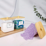 4Pcs Laundry Storage Container with Airtight Wooden Lids For Laundry Room Khaki
