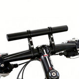 20cm Aluminum Alloy Bicycle Handlebar Extender Mount for Bike Accessories Black