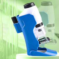 60x-180x Magnifying Pocket Microscope with Stand for Kids Portable Handheld Educational Microscope