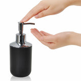 6PCS Bathroom Accessories Set Soap Dispenser Toothbrush Holder Black