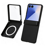 Case and Screen Protector Compatible With Samsung Galaxy Z Flip 8 with Hinge Cover Black