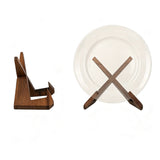 4 PCS Bowl Display Stand Wooden Plate Stands Plate Stand for Plates Bowls Photos