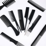 10Pcs Hair Combs Salon Hairdressing Hair Style Barber Plastic Brush Comb