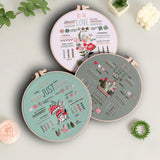 Embroidery DIY Craft Kit for Beginners with Complete Tools