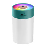 Colorful LED Humidifier with Night Light for Home and Bedroom Use Green