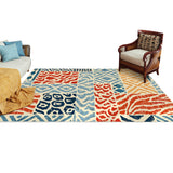 Retro Persian Printed Floor Mat Living Room Mat Multicolor