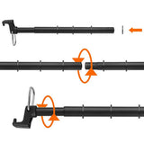Car Clothes Hanger Bar Expandable Heavy Duty Car Clothes Rack for Car Travel