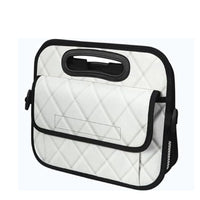 55L Foldable Car Trunk Organzier 6-Pocket Storage Box for Home Car Office White