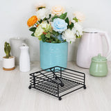 2Pcs Square Paper Napkin Holder for Table Flat Napkin Holder with Weighted Arm