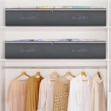4Pcs Under Bed Storage Containers Storage Bins with Clear Lids for Clothes Blankets