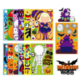 24 PCS Halloween Stickers in 12 Designs for Party Games and Favors
