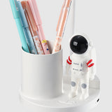 Adjustable Brightness Astronaut Desk Lamp with Penholder Multifunctional LED Table Light for Bedroom Office White