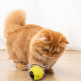 Electric Automatic Rolling Chase Ball Toy Interactive Cat Ball Toy Yellow