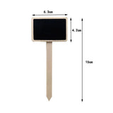 10 Mini Chalkboard Stakes for Garden Indoor Plant Planter