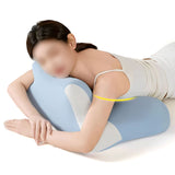 Multi-Functional Ergonomic Prone Sleep Pillow for Reading Lying Phone Use Light Blue