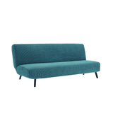 Stretch Armless Cover Sofa Bed Slipcover Protector Elastic Futon Protector Green