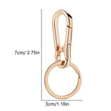 4 Pcs Metal Keychains Keyring Clip Holder Organizer for Home Car Keys Gold