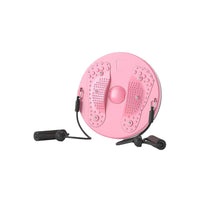 Waist Twisting Board Exercise Twist Waist Disc with Drawstrings Fitness Equipment Pink