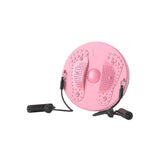 Waist Twisting Board Exercise Twist Waist Disc with Drawstrings Fitness Equipment Pink