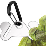 2PCS Metal Dog Poop Bag Holder Clips – Hands-Free Leash Attachment