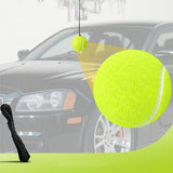 2Pcs Garage Parking Aid Tennis Balls – Adjustable String Vehicle Stopper for Safe and Precise Parking
