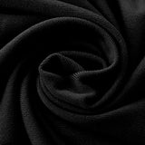 4 PCS Stretch Removable Dining Chair Seat Cushion Slipcovers for Decor Black