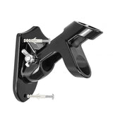 45 and 90 Degree Dual Hole Flag Pole Wall Mount Adjustable Aluminum Black