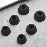 6 Pairs Ear Tips Compatible With Galaxy Buds 2 Pro S/M/L Replacement Soft Earbuds Black