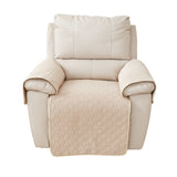 3Pcs Set Non Slip Recliner Chair Covers Couch Covers Pet Protector Slipcovers Beige