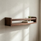 3 PCS Engineered Wood Floating Wall Mounted Book Display Shelves Brown