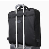Water-resistant Foldable Garment Bag for Travel with Hanger Strap Black