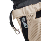 Mesh Dog Cat Carrier Backpack Breathable Front Back Carrying Apricot