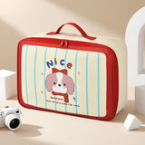 Lightweight Travel Organizer Bag with Multiple Compartments for Easy and Efficient Packing Red