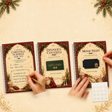 Christmas Gift Card Book DIY Spiral Bound with Handwritten Note Pages Style 2
