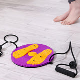 Magnetic Waist Twisting Disc Resistance Twist Board Balance Fitness Trainer Purple