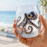 Handcrafted Marine Animal Glass Cup 350ml Unique Sea Creature Glass for Bar Home Style 1