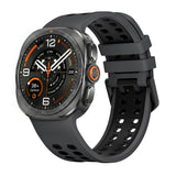 Silicone Watch Band Compatible With Samsung Galaxy Watch Ultra2 Ultra 2025 47mm Black