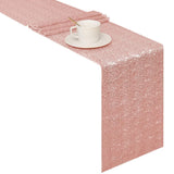 High Density Sequin Runner for Wedding Party Holiday Table Decor Rose Gold