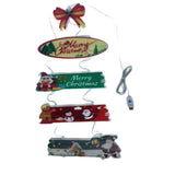 Christmas Door Light with 8 Modes for Home Holiday Indoor and Outdoor Decor Style 1