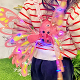 Fairy Wings with Lights for Girls Flying Fairy Toys Princess Cosplay Dress Up Gift