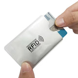 30 PCS Slim RFID Card Sleeves – Credit & ID Protector Wallet Shields Silver