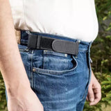 2Pcs No Buckle Elastic Belts for Pants Adjustable Hook and Loop Waist Belts