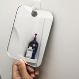 Bathroom Anti-Fog Mirror Fogless Shower Mirror Make Up Mirror Camping