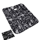 Waterproof Hair Cutting Cape with Snap Closure and Brush for Styling